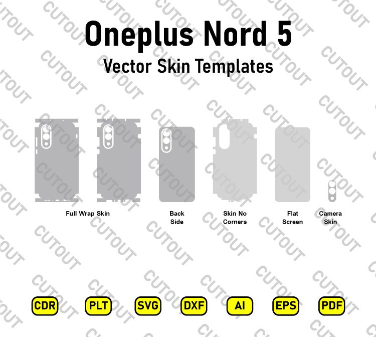 OnePlus Nord 5 Vector Skin Cut Files