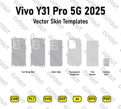 Vivo Y31 Pro 5G Vector Skin Cut Files
