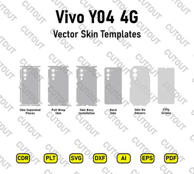 ​Vivo Y04 4G/Vivo Y04s Vektor-Skin-Schnittdateien