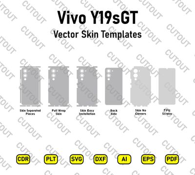 Vivo Y19sGT Vector Skin Cut Files
