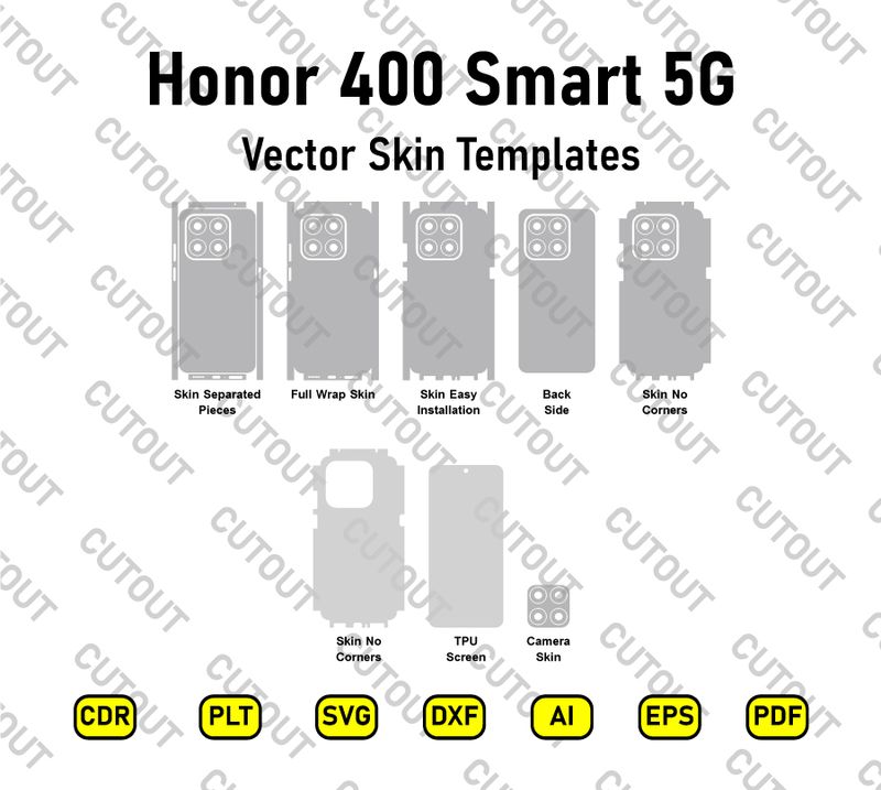 Honor 400 Smart 5G Vector Skin Cut Files