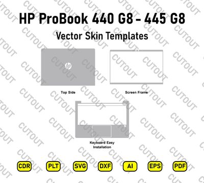 HP ProBook 445 G8-440 G8 Vector Skin Cut Files