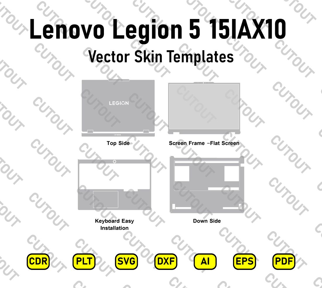 Lenovo Legion 5 15IAX10 Vector Skin Cut Files