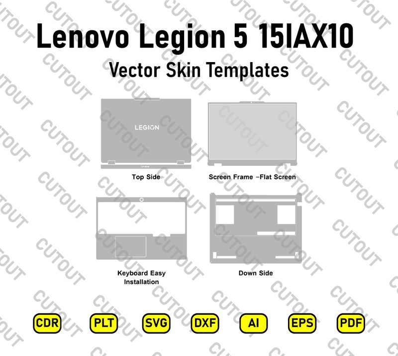 Lenovo Legion 5 15IAX10 Vector Skin Cut Files