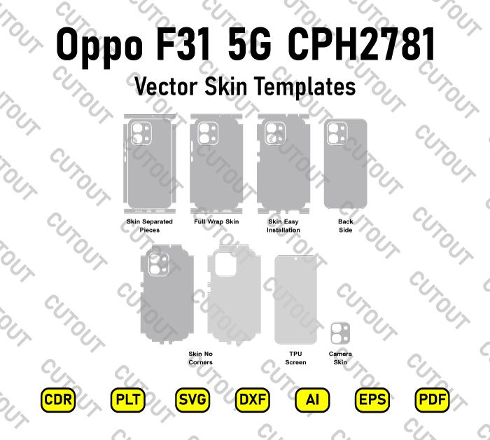 Oppo F31 5G CPH2781 Vector Skin Cut Files