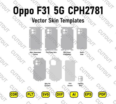 ​Archivos de corte vectorial para Oppo F31 5G CPH2781