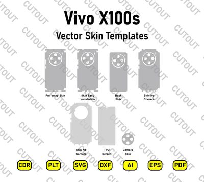 Vivo X100s Vector Skin Cut Files