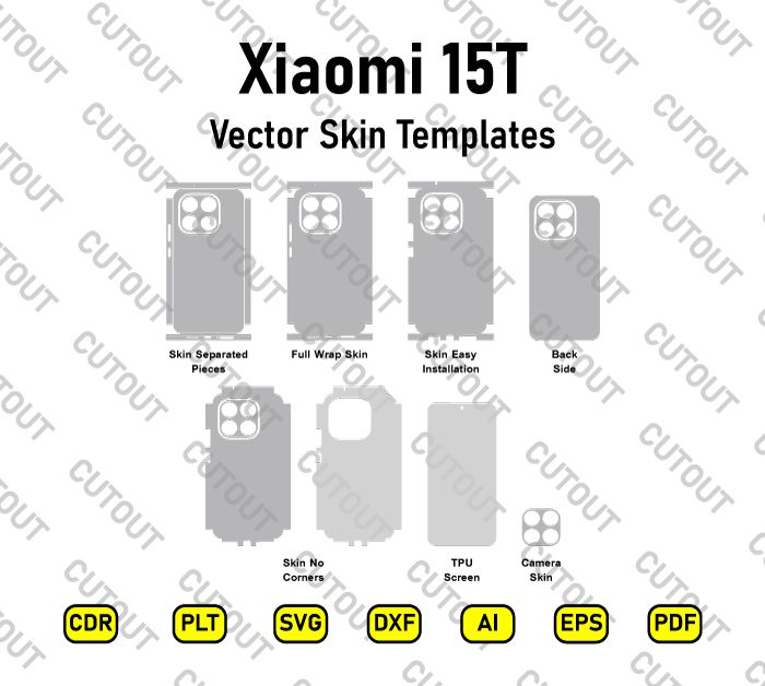 Xiaomi 15T (25069PTEBG) Vector Skin Cut Files