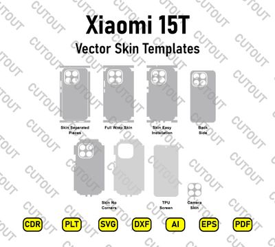​Archivos de corte vectorial para Xiaomi 15T (25069PTEBG)