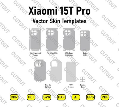 Xiaomi 15T Pro 2506BPN68G Vector Skin Cut Files