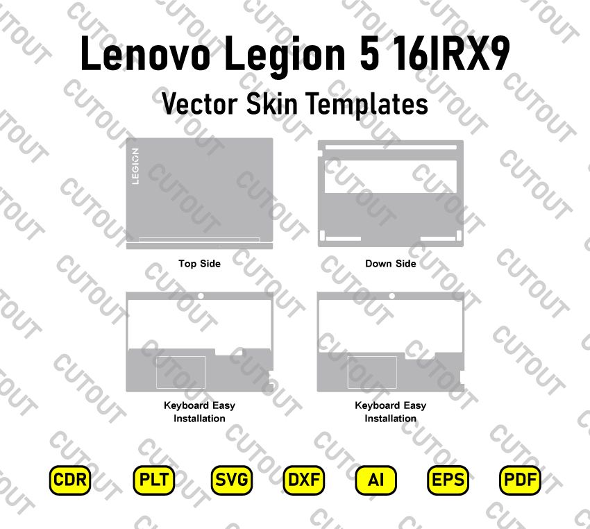 Lenovo Legion 5 16IRX9 Vector Skin Cut Files