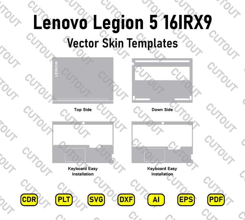 Lenovo Legion 5 16IRX9 Vector Skin Cut Files