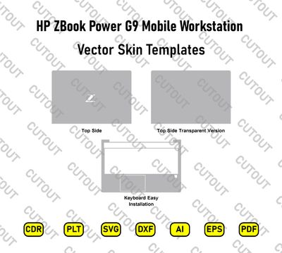 ​Archivos de corte vectorial para la estación de trabajo móvil HP ZBook Power G9