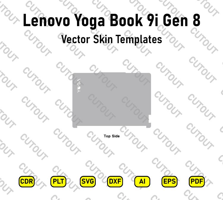 Lenovo Yoga Book 9i gen 8 Vector Skin Cut Files