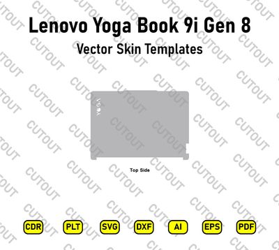 Lenovo Yoga Book 9i gen 8 Vector Skin Cut Files