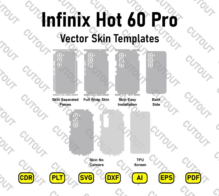 Infinix Hot 60 Pro Vector Skin Cut Files