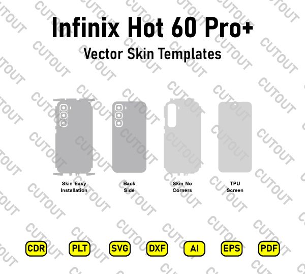 Infinix Hot 60 Pro+ Vector Skin Cut Files