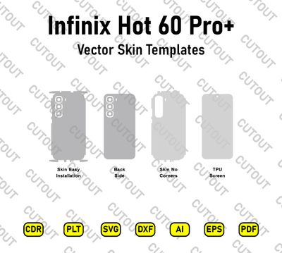 Infinix Hot 60 Pro+ Vector Skin Cut Files