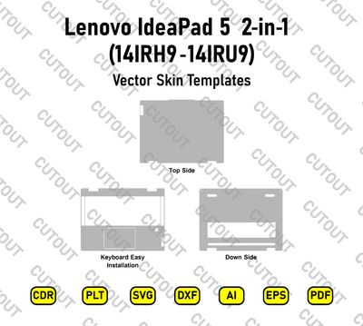 Lenovo IdeaPad 5 2-in-1 14IRH9-14IRU9 Vector Skin Cut Files