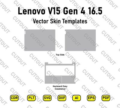 ​Lenovo V15 Gen 4 16.5 Vektor-Skin-Schnittdateien