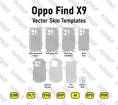 ​Oppo Find X9 Vektor-Skin-Schnittdateien