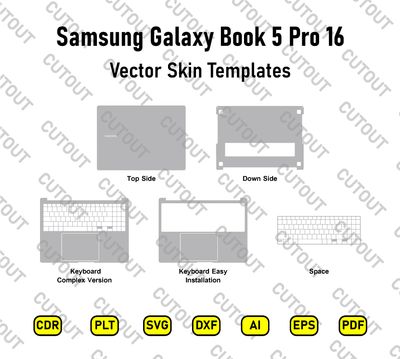 Samsung Galaxy Book 5 Pro (16) Vector Skin Cut Files