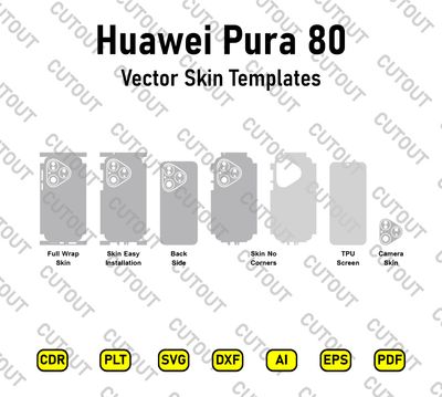 Huawei Pura 80 Vector Skin Cut Files