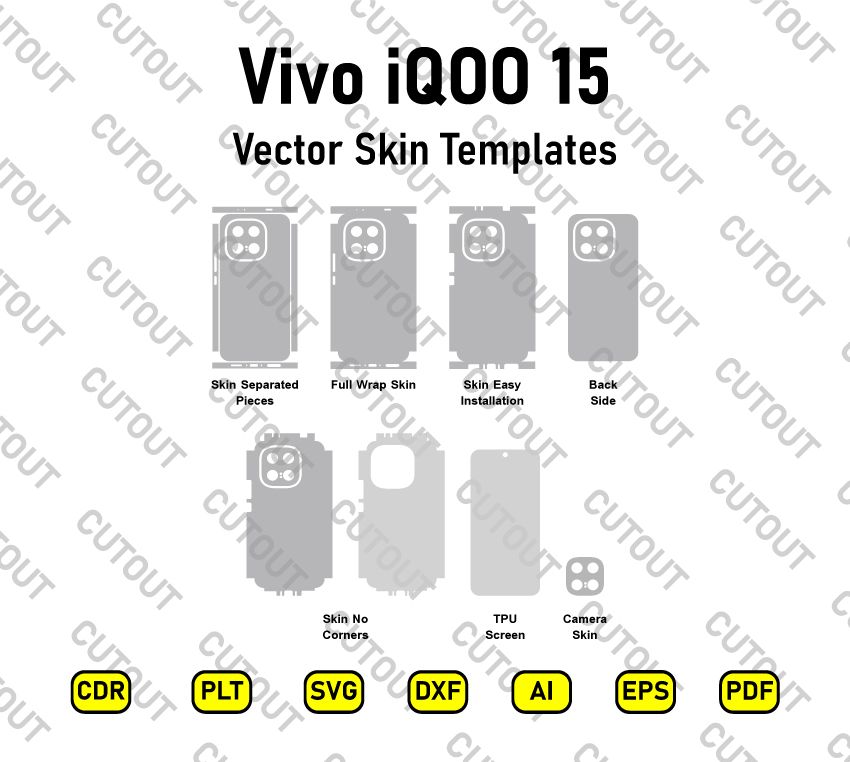 Vivo iQOO 15 Vector Skin Cut Files