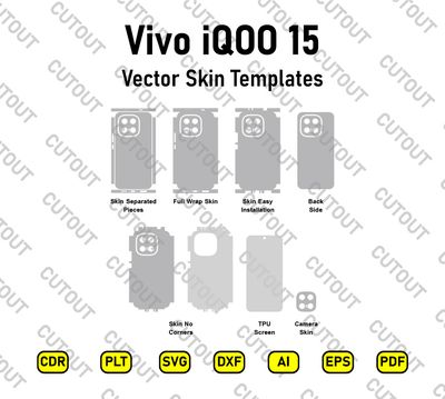 Vivo iQOO 15 Vector Skin Cut Files