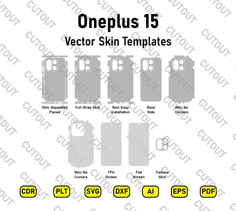 Oneplus 15 Vector Skin Cut Files