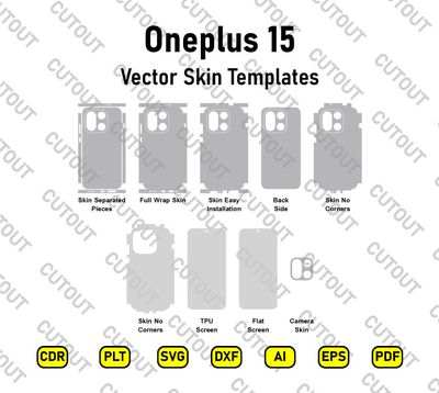 Oneplus 15 Vector Skin Cut Files