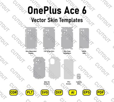 OnePlus Ace 6 Vector Skin Cut Files