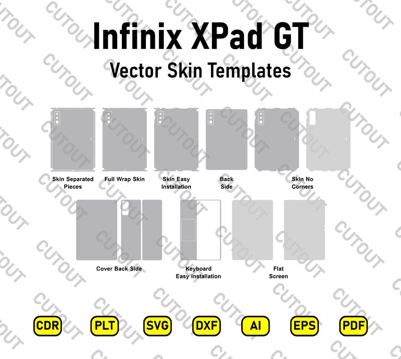 Infinix XPad GT Vector Skin Cut Files