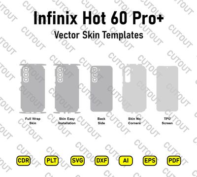 Infinix Hot 60 Pro+ Vector Skin Cut Files