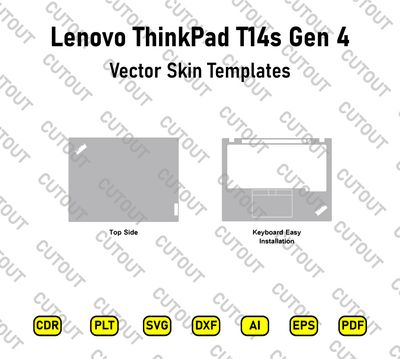 Lenovo ThinkPad T14s Gen 4 Vector Skin Cut Files