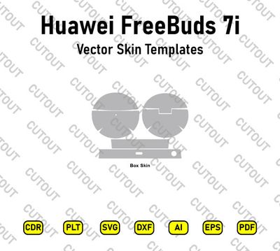 ​Archivos vectoriales para cortar vinilo y TPU para Huawei FreeBuds 7i