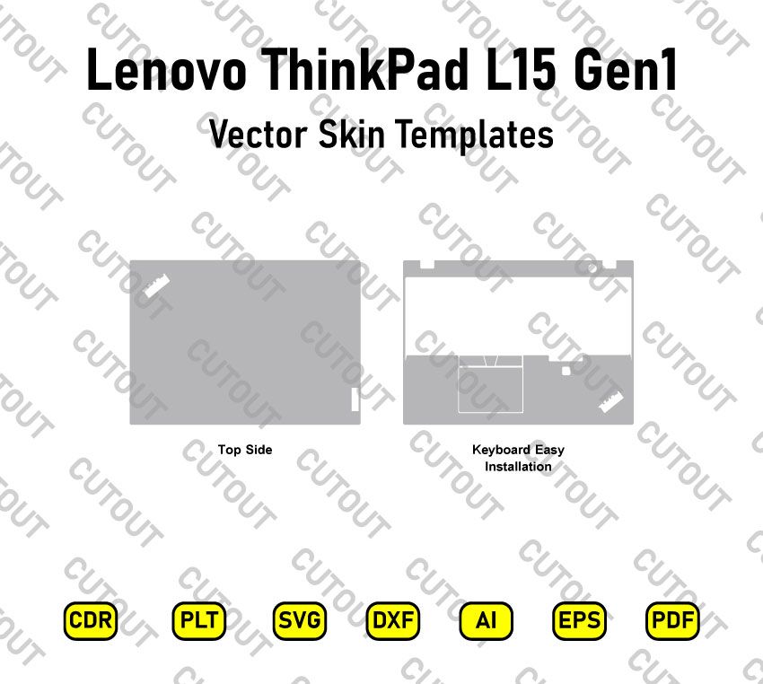 Lenovo ThinkPad L15 Gen1 Vector Skin Cut Files
