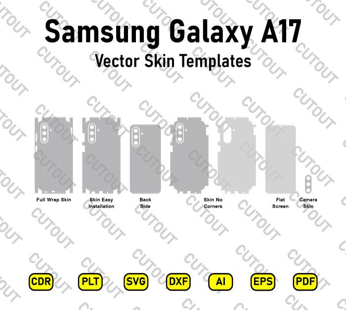 ​Archivos vectoriales para diseño de vinilo para Samsung Galaxy A17-F17-M17