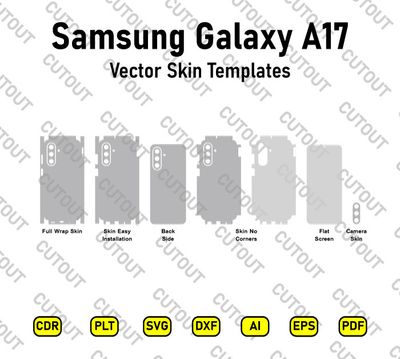 Samsung Galaxy A17/F17/M17 Vektor-Schnittdateien für Schutzfolien