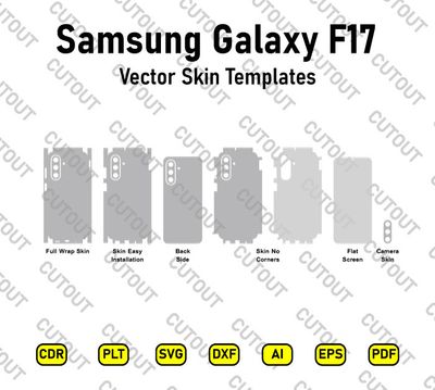 Samsung Galaxy A17/F17/M17 Vektor-Schnittdateien für Schutzfolien