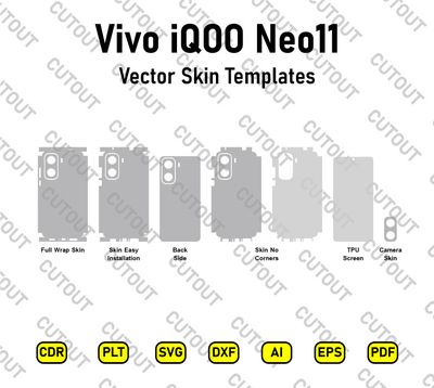 Vivo iQOO Neo11 Vektor-Skin-Schnittdateien