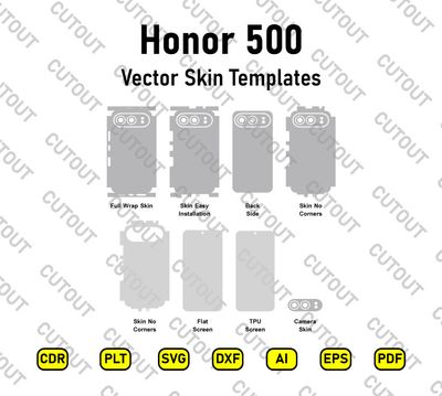 Honor 500 Vector Skin Cut Files