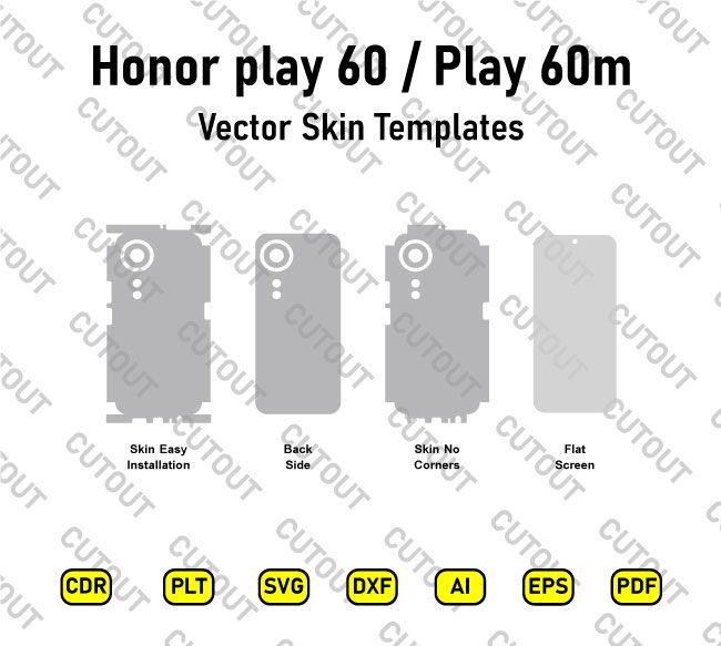 Honor play 60-Honor Play 60m Vector Skin Cut Files