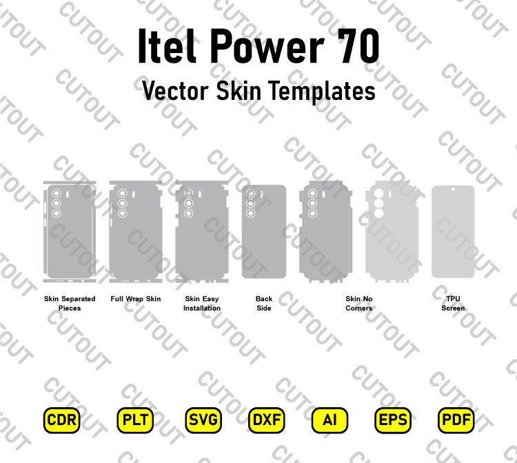 Itel Power 70 Vector Skin Cut Files