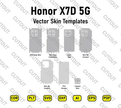 Honor X7d 5G Vektor-Skin-Schnittdateien