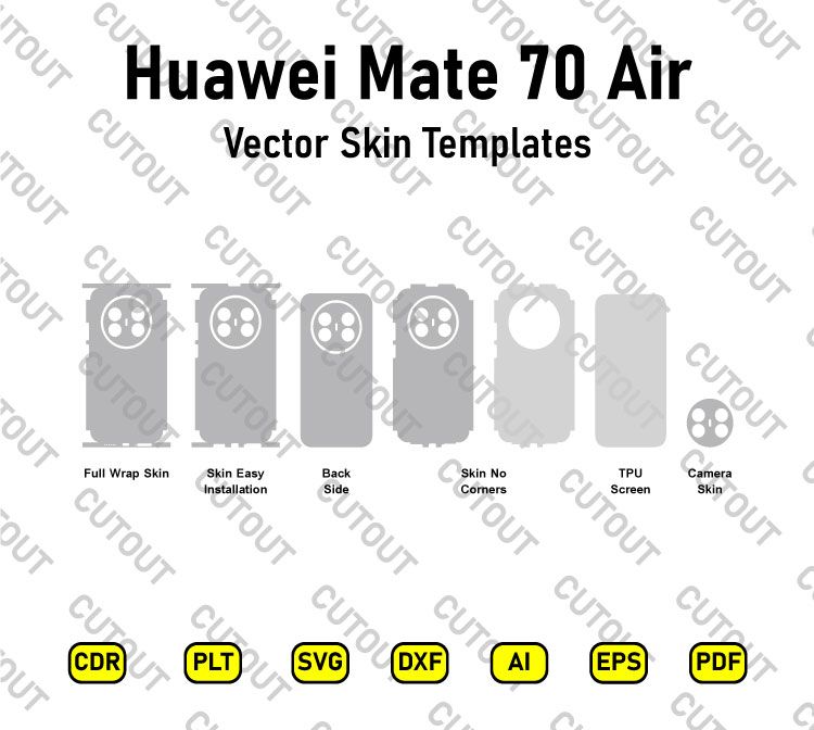 Huawei Mate 70 Air Vector Skin Cut Files