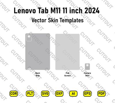 Lenovo Tab M11 11 inch 2024 Vector Skin Cut Files