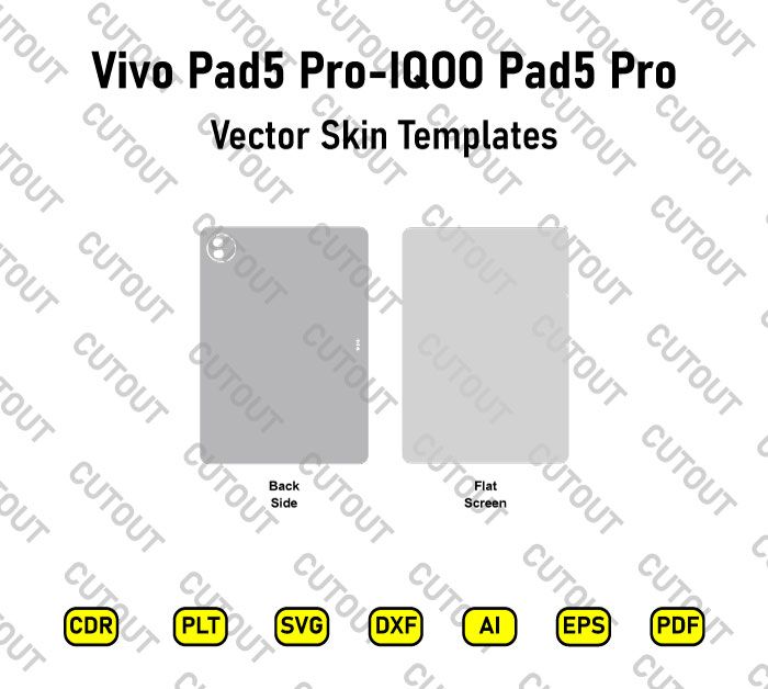 Vivo Pad5 Pro-IQOO Pad5 Pro Vector Skin Cut Files