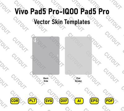 ​Vivo Pad5 Pro – IQOO Pad5 Pro Vektor-Skin-Schnittdateien