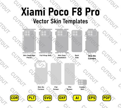 Xiaomi POCO F8 Pro Vector Skin Cut Files